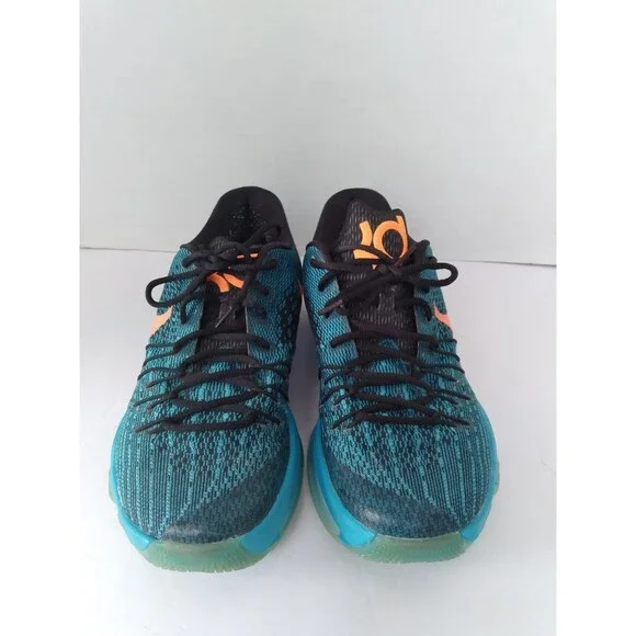 Nike KD 8 Basketball Shoes Blue Lagoon‎ Bright Citrus Athletic Sneakers